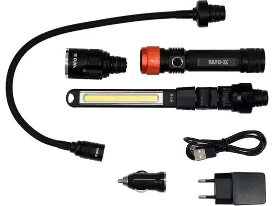 Lampa Warsztatowa YT-08521 3W1 380 Lm Walizka YATO Wysoka jakość