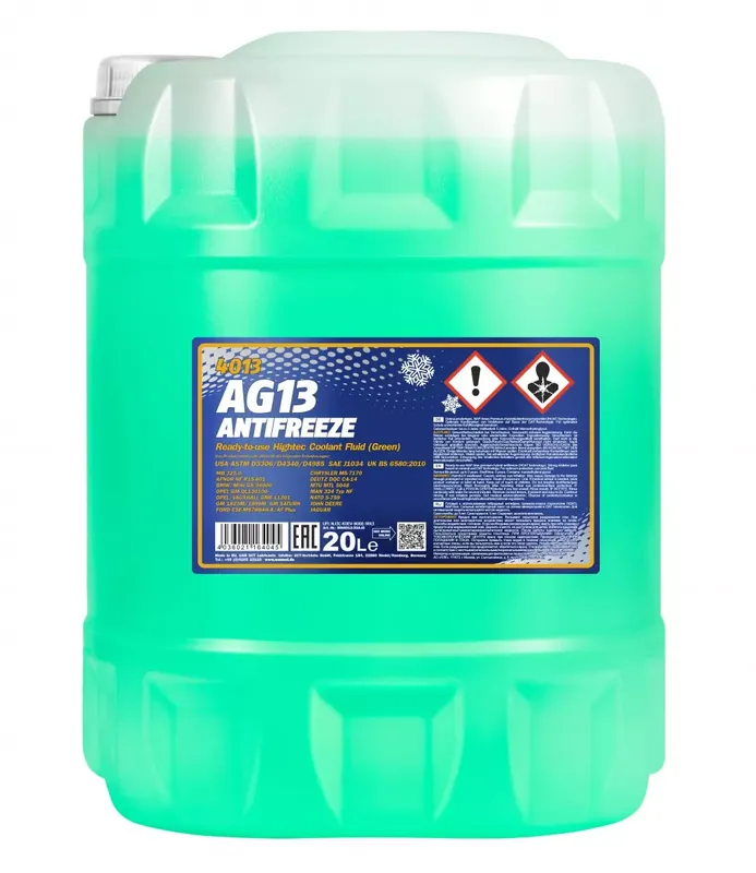 Do wyczerpania zapasów Płyn Chłodniczy 4013 Mannol AG13 -40°C Zielony 20L